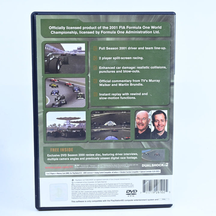 Formula One 2001 - Sony Playstation 2 / PS2 Game + Manual - PAL - MINT DISC!