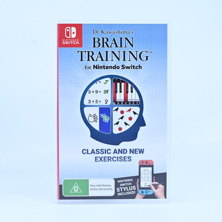 Dr Kawashima’s Brain Training - With Stylus - Nintendo Switch Game - FREE POST!