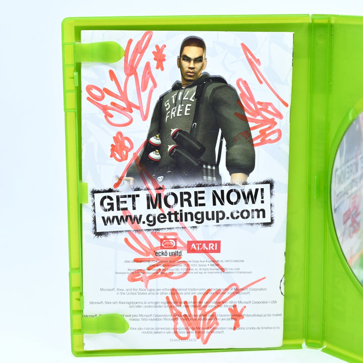 SIGNED! Marc Ecko's Getting Up - Original Xbox Game + Manual - PAL - MINT DISC!
