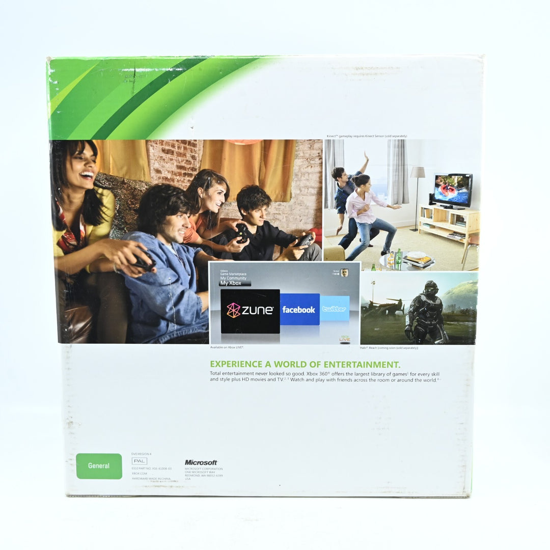 Black Slim - Kinect Ready - Xbox 360 Boxed Console - PAL - FREE POST!