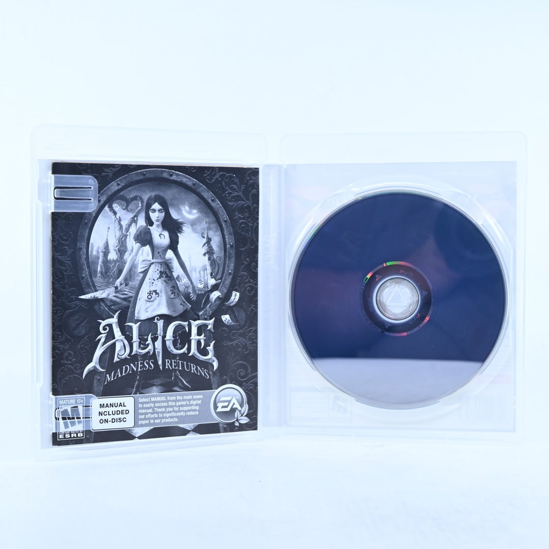 Alice: Madness Returns - Sony Playstation 3 / PS3 Game + Manual - MINT DISC!