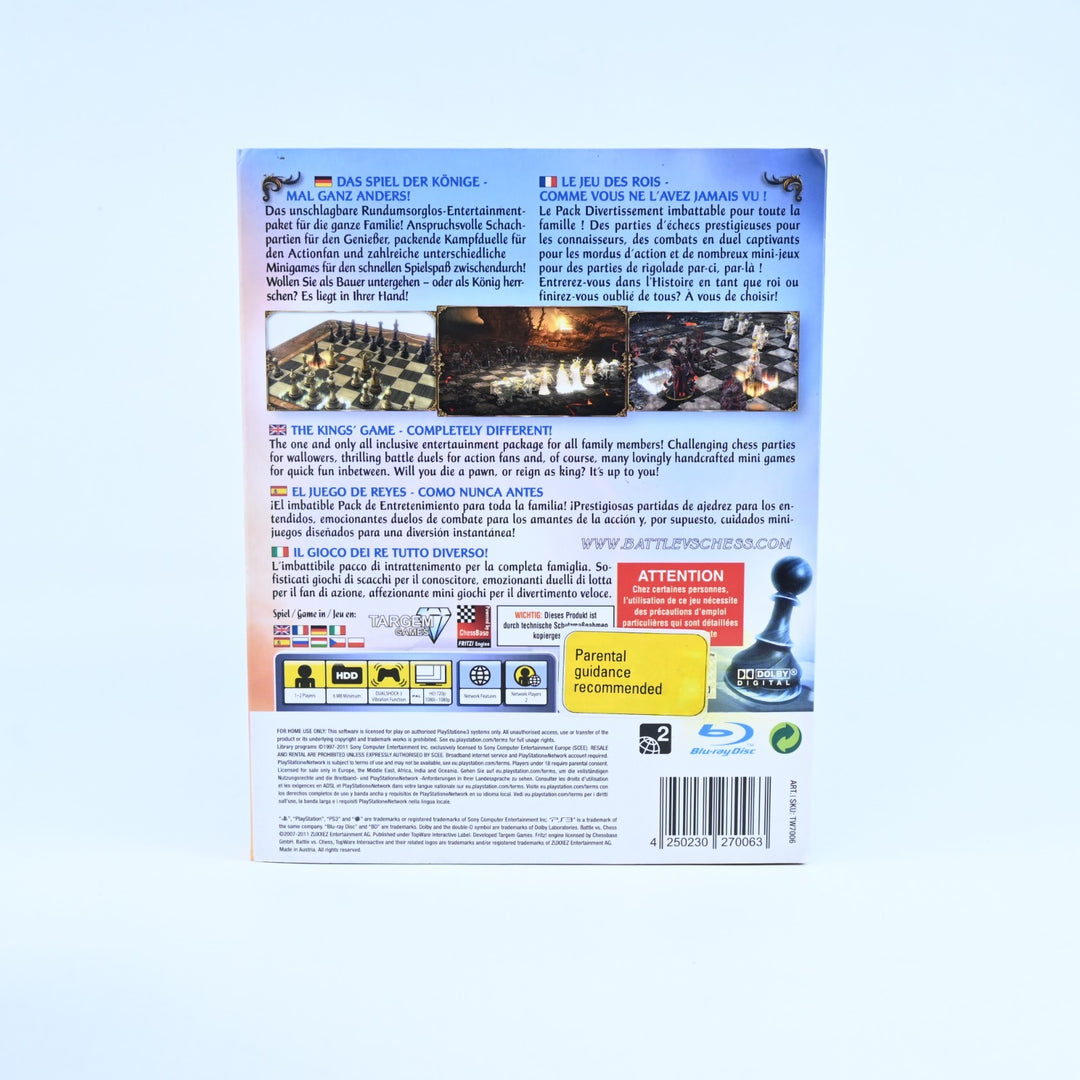 Battle vs. Chess - Sony Playstation 3 / PS3 Game + Manual - FREE POST!