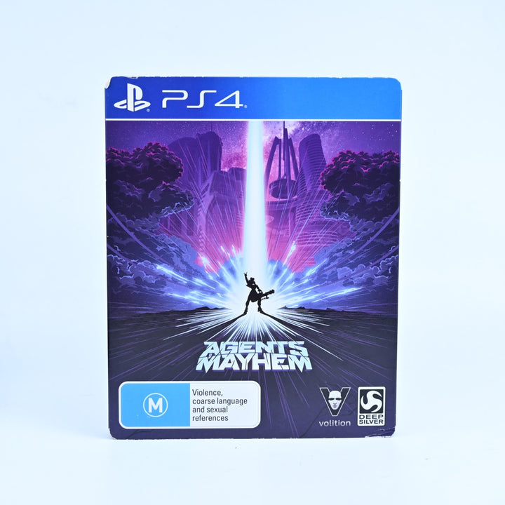 Agents Of Mayhem Steelbook - Sony Playstation 4 / PS4 Game + Manual - FREE POST!