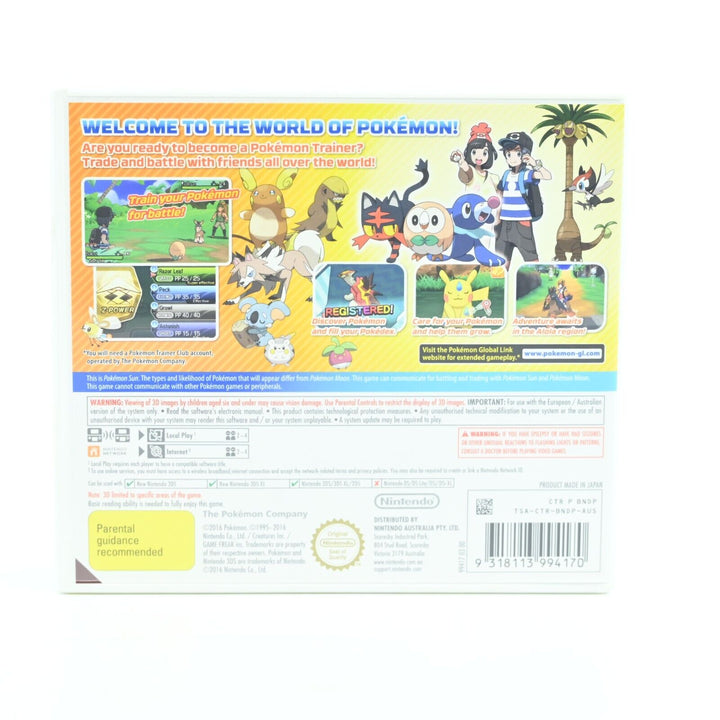 Pokemon Sun - Nintendo 3DS Game - PAL - FREE POST!