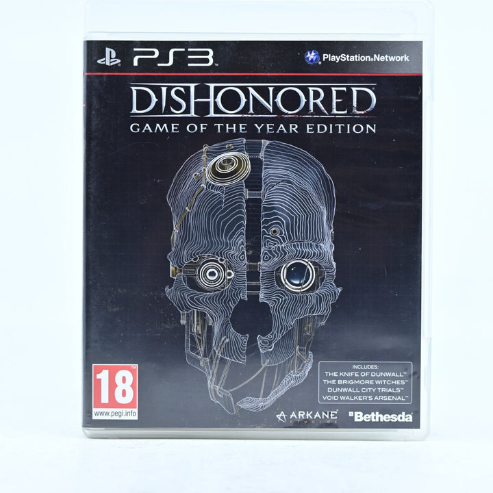 Dishonored: Game of the Year Edition - Sony Playstation 3 / PS3 Game + Manual