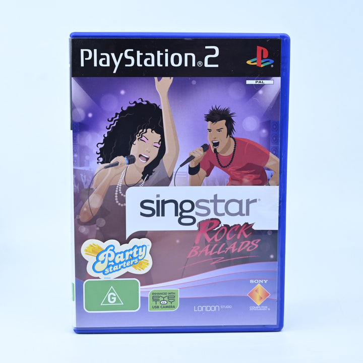 SingStar Rock Ballads - Sony Playstation 2 / PS2 Game + Manual - PAL