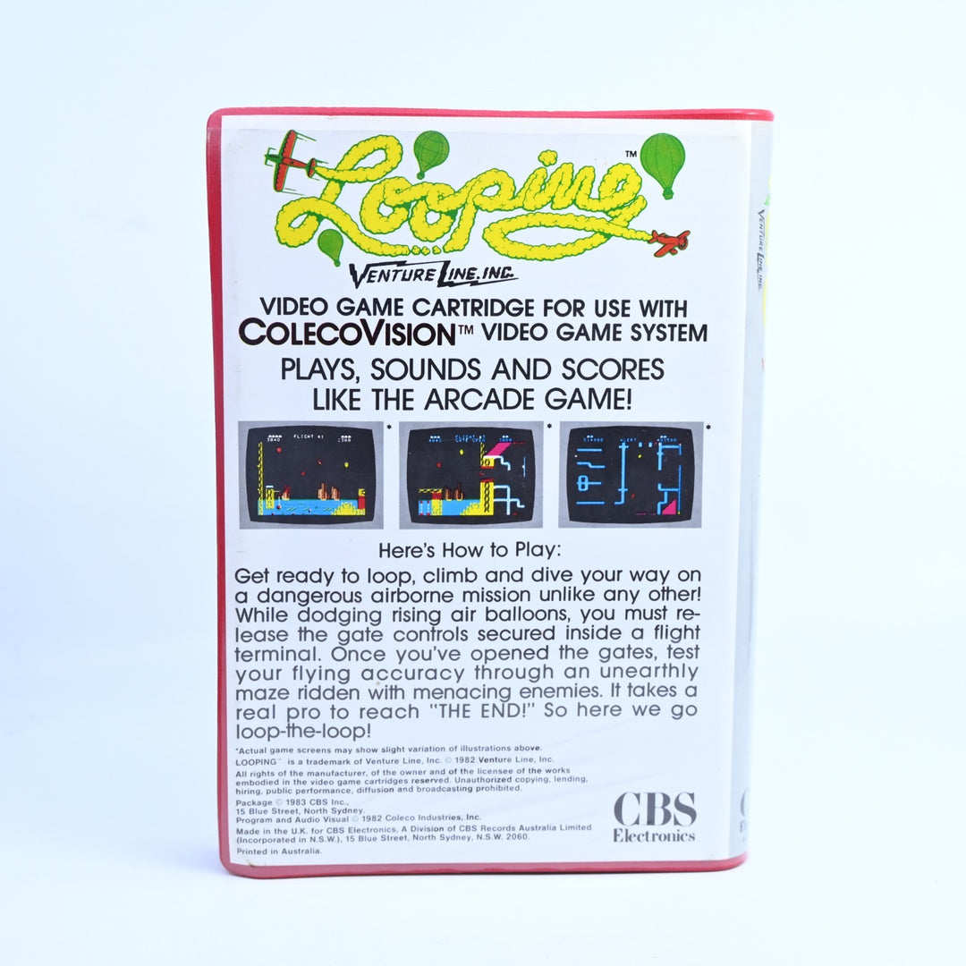 Looping - ColecoVision Game + Manual - Region Free - FREE POST!