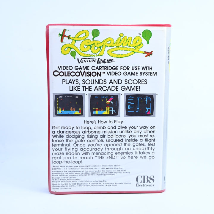 Looping - ColecoVision Game + Manual - Region Free - FREE POST!
