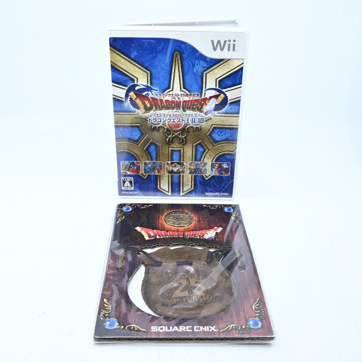 Dragon Quest 1, 2 &amp; 3 - 25th Anniversary - Nintendo Wii Game + Manual - NTSC-J