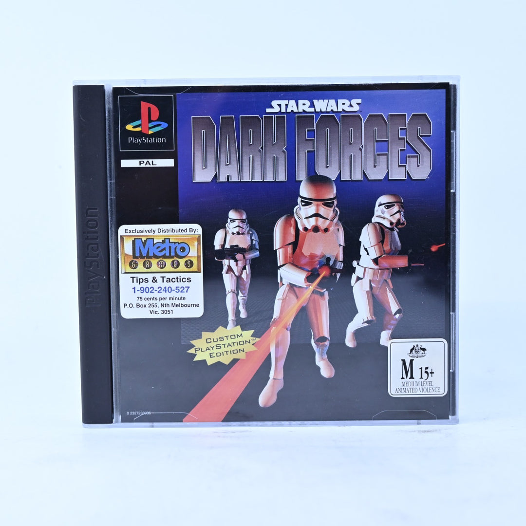 Star Wars: Dark Forces - Sony Playstation 1 / PS1 Game + Manual - PAL