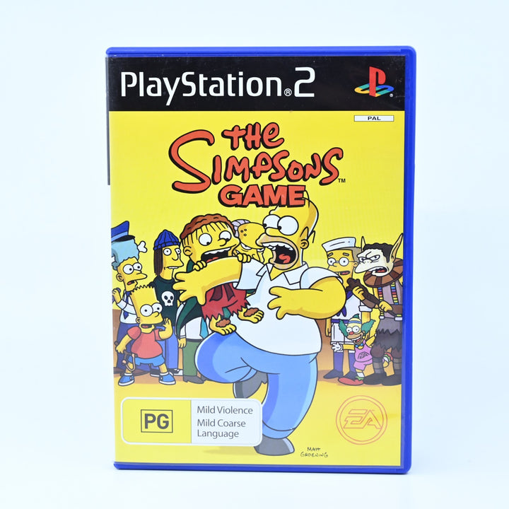The Simpsons Game - Sony Playstation 2 / PS2 Game - No Manual - PAL - MINT DISC