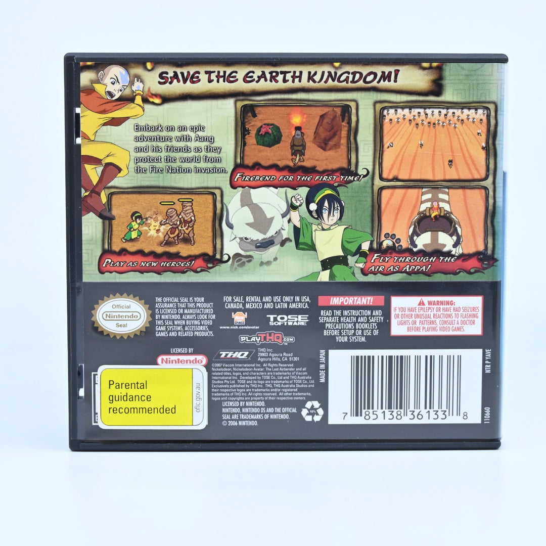 Avatar The Last Airbender: The Burning Earth - Nintendo DS Game - PAL + Manual