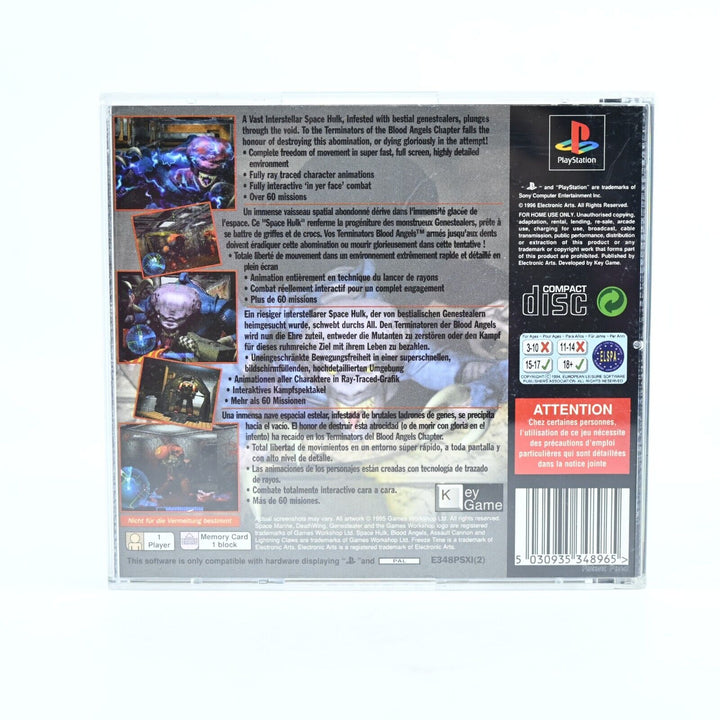 Space Hulk - Sony Playstation 1 / PS1 Game + Manual - PAL - NEAR MINT DISC!