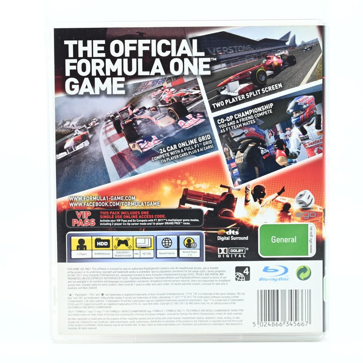 F1: Formula 1 2011 - Sony Playstation 3 / PS3 Game - MINT DISC!