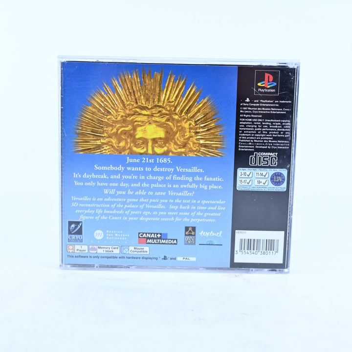 Versailles - Sony Playstation 1 / PS1 Game + Manual - PAL - MINT DISC!