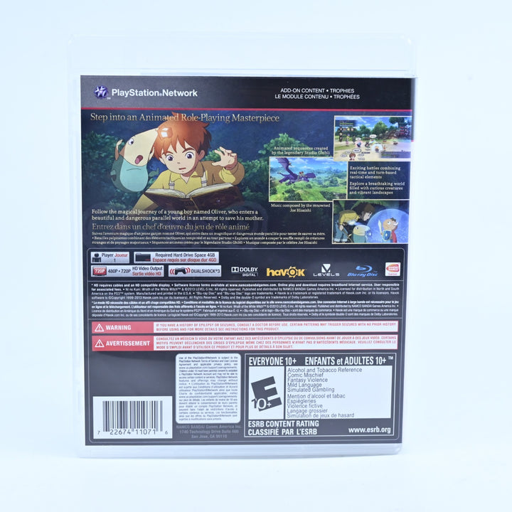 Ni No Kuni: Wrath of the White Witch - Sony Playstation 3 / PS3 Game - MINT DISC