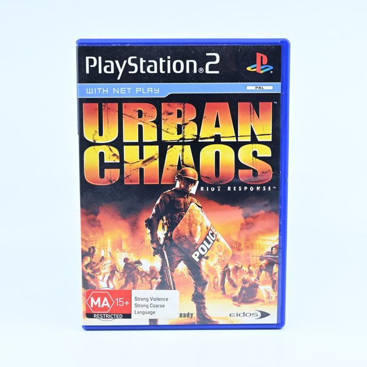 Urban Chaos: Riot Response - Sony Playstation 2 / PS2 Game + Manual - MINT DISC!