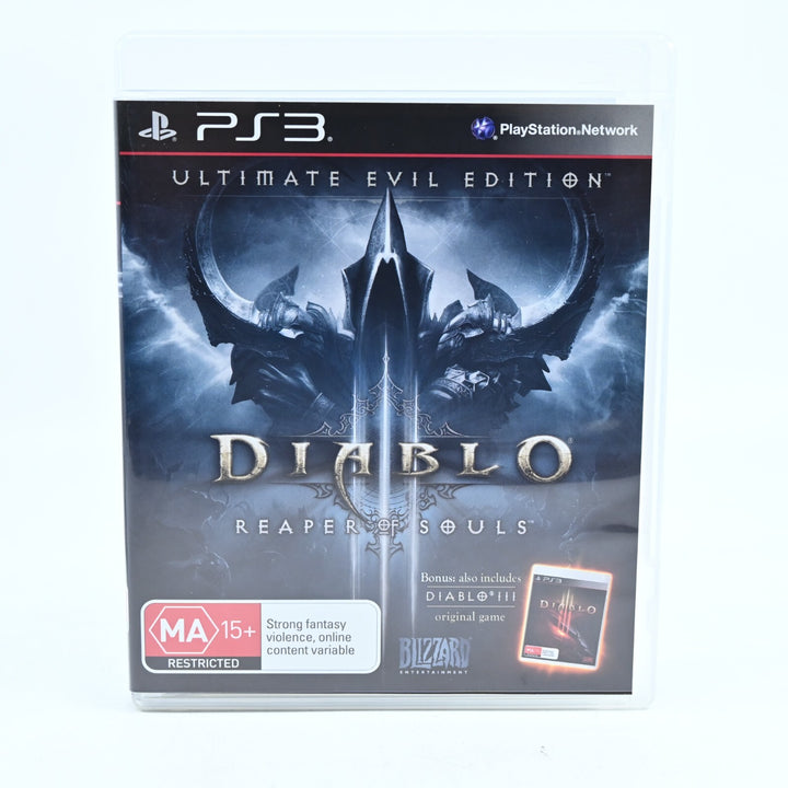 Diablo III: Reaper of Souls Ultimate Evil Edition - PS3 Game + Manual