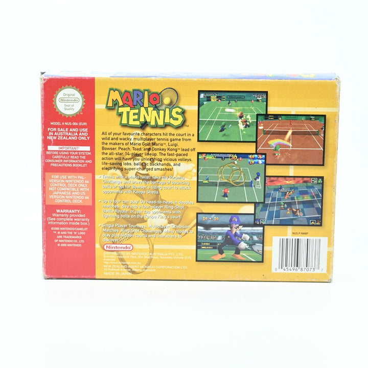 Mario Tennis - N64 / Nintendo 64 Boxed Game - PAL - FREE POST + Box Protector!