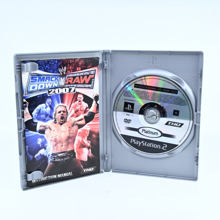 WWE SmackDown! vs Raw 2007 - Sony Playstation 2 / PS2 Game + Manual - PAL