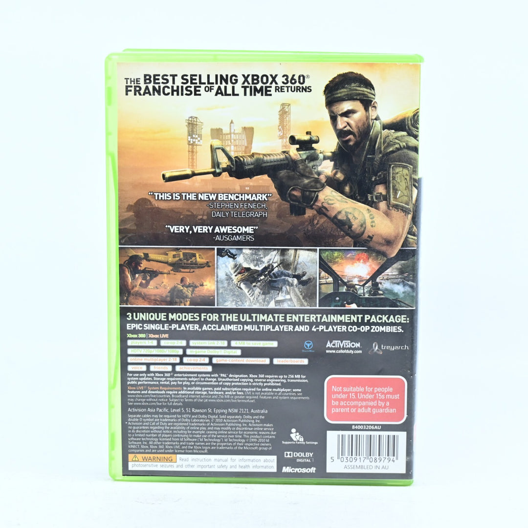 Call of Duty: Black Ops - Xbox 360 Game + Manual - PAL - MINT DISC!