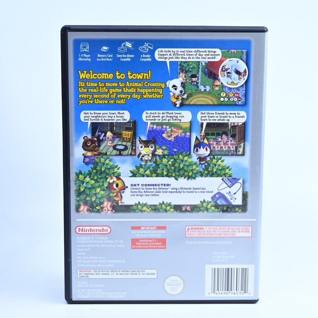 Animal Crossing + Memory Card - Nintendo Gamecube Game + Manual - PAL