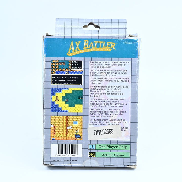 Ax Battler: A Legend of Golden Axe - Sega Game Gear Game - PAL - FREE POST!