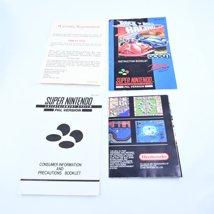 Rock n' Roll Racing - Super Nintendo / SNES Boxed Game - AUS PAL - FREE POST!
