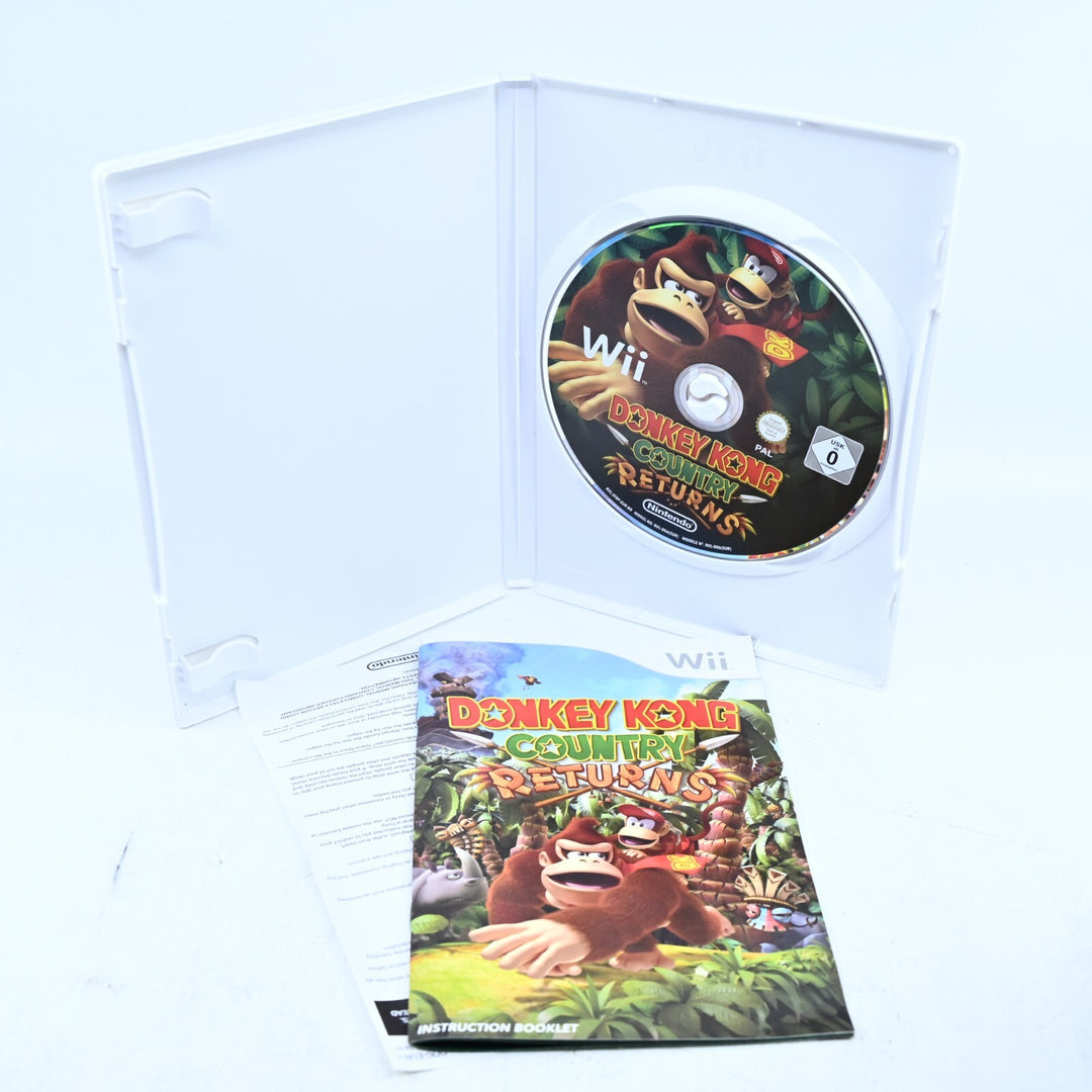 Donkey Kong Country Returns - Nintendo Wii Game + Manual - PAL - MINT DISC!
