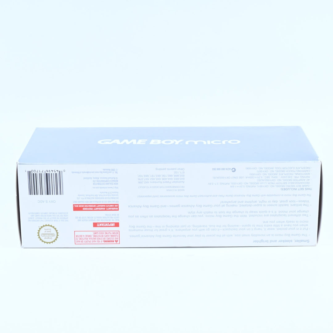 OXY-001 Silver - Nintendo Gameboy Micro Boxed Console - FREE POST!