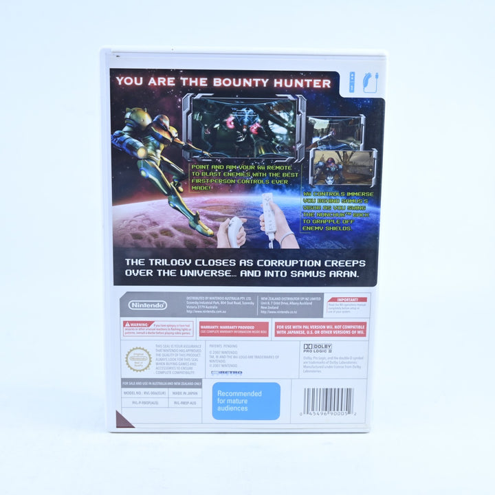 Metroid Prime 3: Corruption - Nintendo Wii Game - No Manual - PAL - MINT DISC!