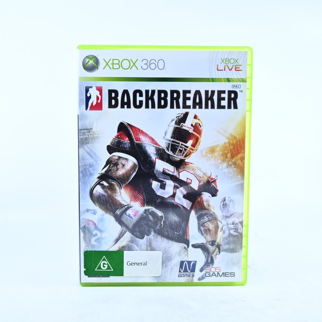 Backbreaker - Xbox 360 Game + Manual - PAL - MINT DISC!