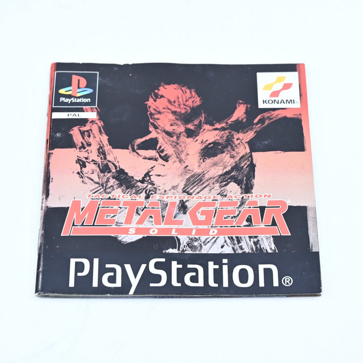Metal Gear Solid - Sony Playstation 1 / PS1 Game + Manual - PAL - MINT DISCS!