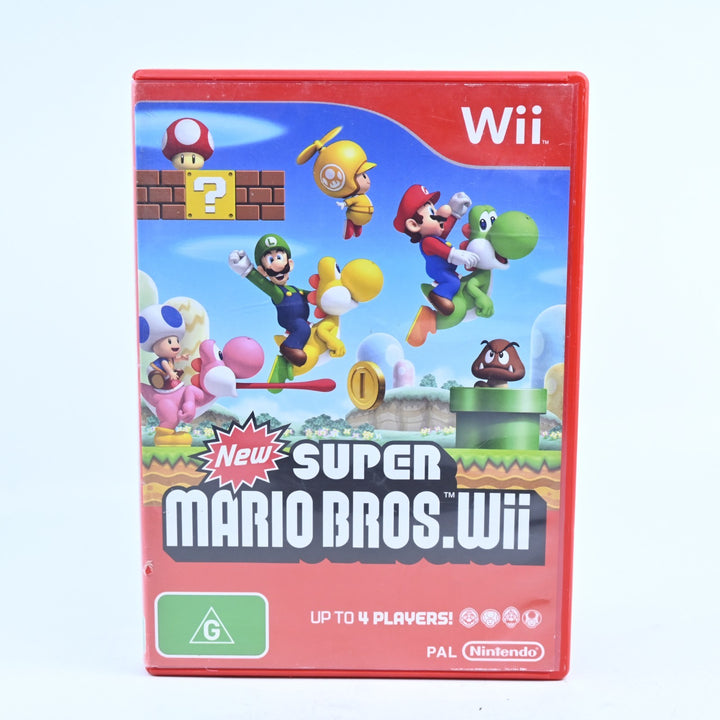 New Super Mario Bros. Wii - Nintendo Wii Game + Manual - PAL - MINT DISC!
