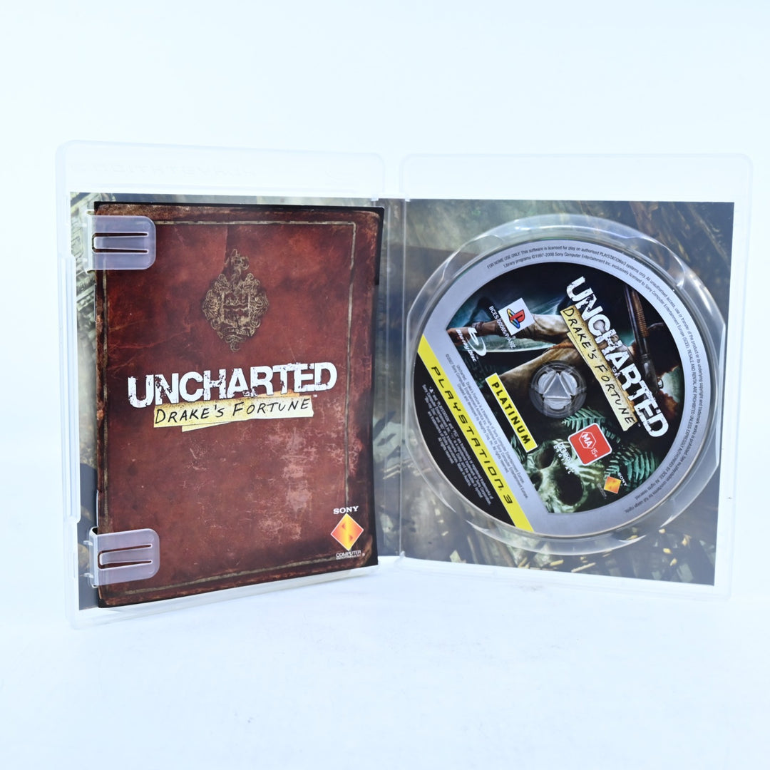 Uncharted: Drake's Fortune - Sony Playstation 3 / PS3 Game + Manual - MINT DISC!