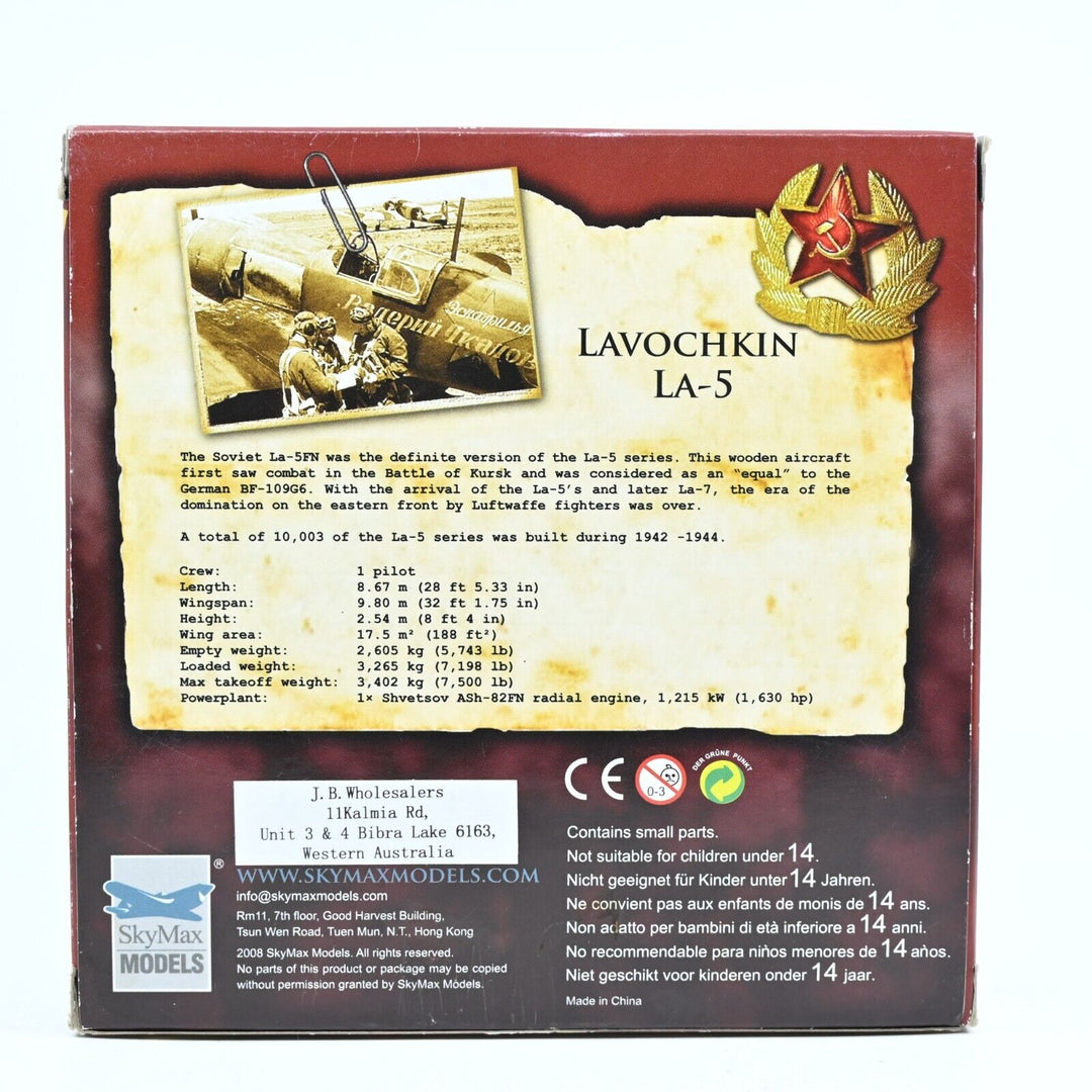 SkyMax 1:72 Lavochkin La-5FN 240th IAP, Eastern Front SM2001 - Die Cast Plane