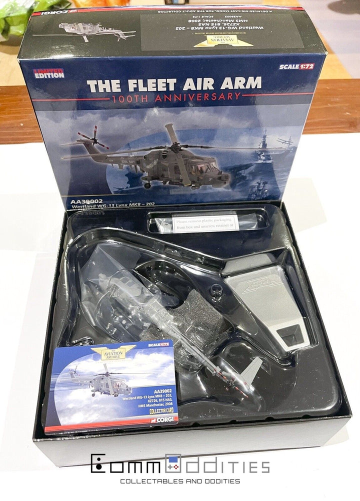 Westland Lynx - Royal Navy HMS Manchester - Corgi 1:72 Scale AA39002 Helicopter