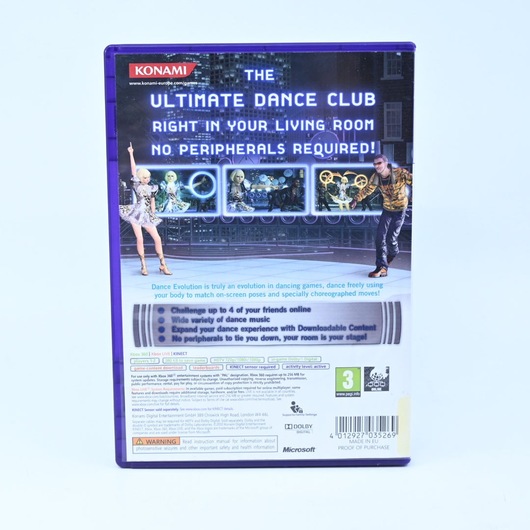 Dance Evolution - Xbox 360 Game + Manual - PAL - MINT DISC!