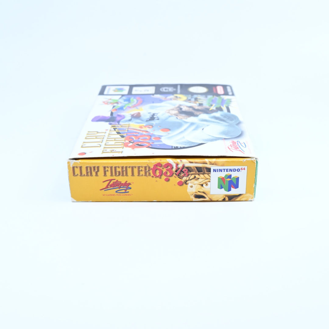 Clay Fighter 63 ⅓ - N64 / Nintendo 64 Boxed Game - PAL - Clay Fighter 63 1/3