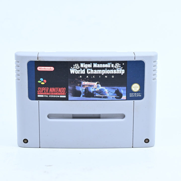 Nigel Mansell's World Championship Racing - Super Nintendo / SNES Game - Pal