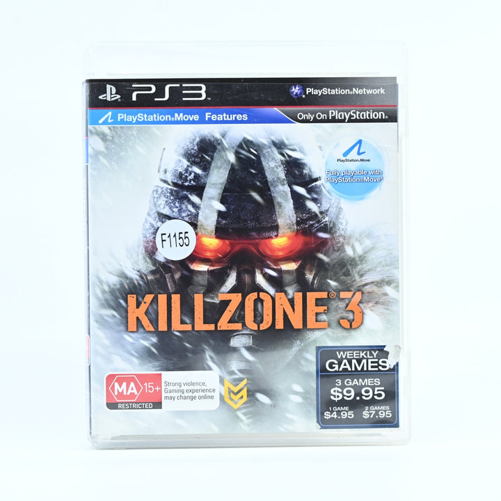 Killzone 3 - Sony Playstation 3 / PS3 Game + Manual - FREE POST!