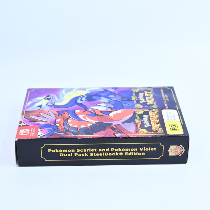 Pokemon Scarlet + Violet Dual Pack Steelbook Edition - Nintendo Switch Game
