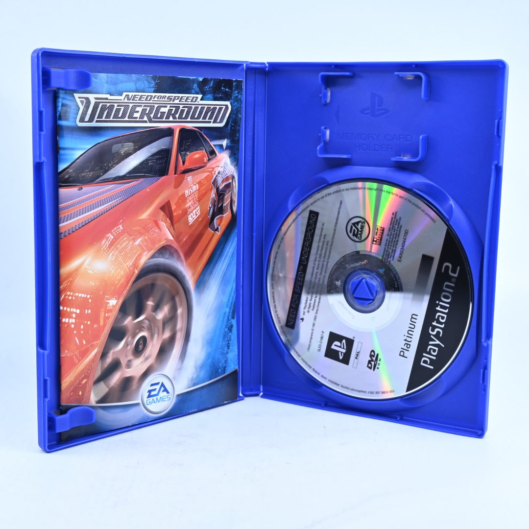 Need for Speed Underground - Sony Playstation 2 / PS2 Game + Manual - PAL