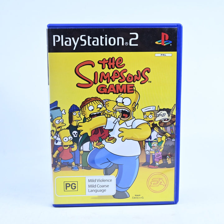 The Simpsons Game - Sony Playstation 2 / PS2 Game + Manual - PAL