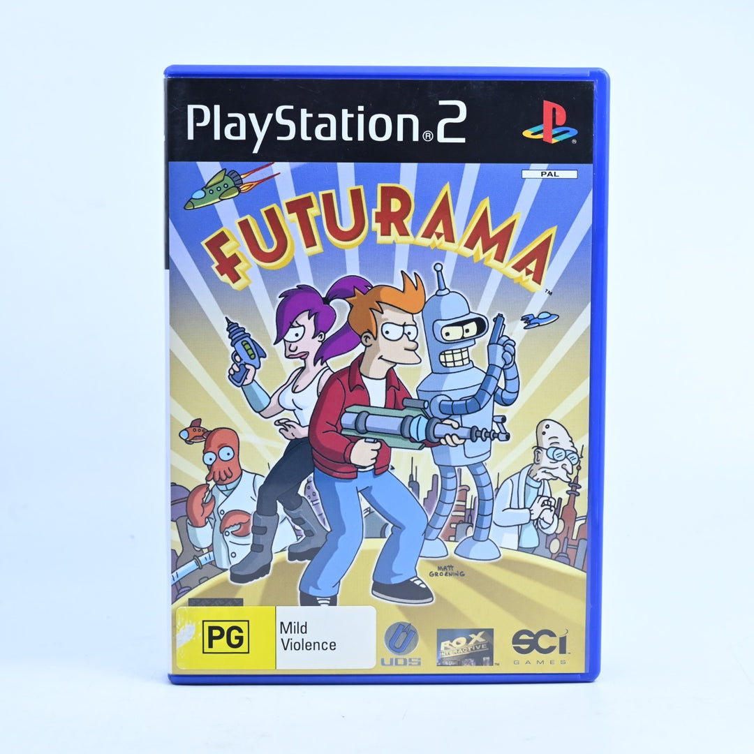 Futurama - Sony Playstation 2 / PS2 Game + Manual - PAL
