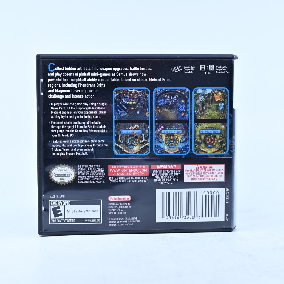Metroid Prime Pinball - Nintendo DS Game - PAL + Manual + Rumble Pak