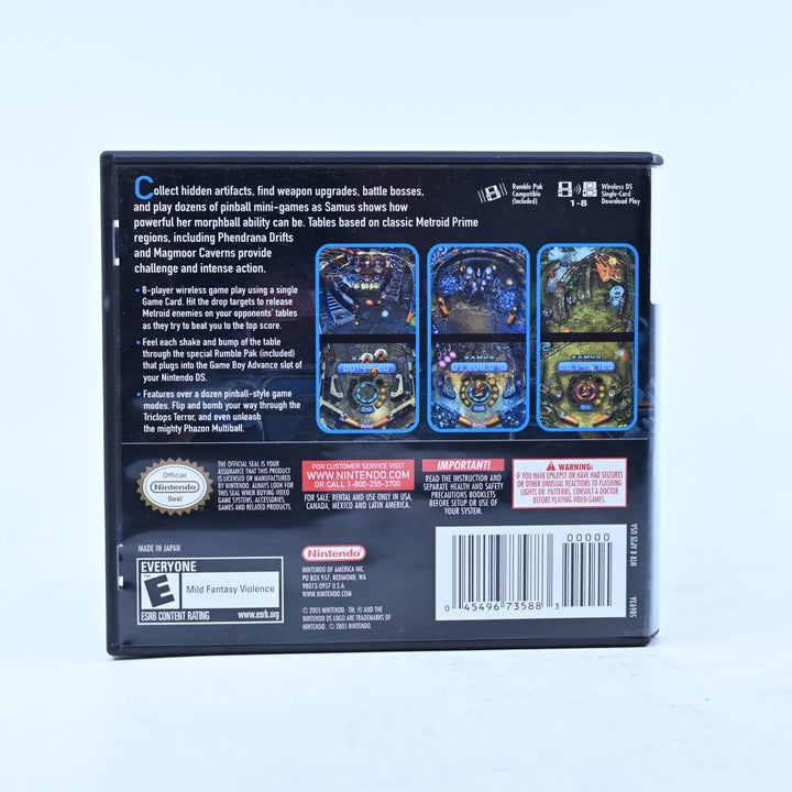 Metroid Prime Pinball - Nintendo DS Game - PAL + Manual + Rumble Pak