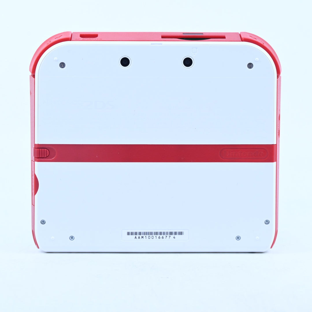 White / Red - FTR-001 - Nintendo 2DS Console - PAL - FREE POST!