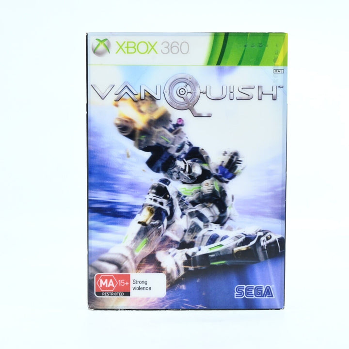 Vanquish w Holographic Sleeve - Xbox 360 Game + Manual - PAL - NEAR MINT DISC!