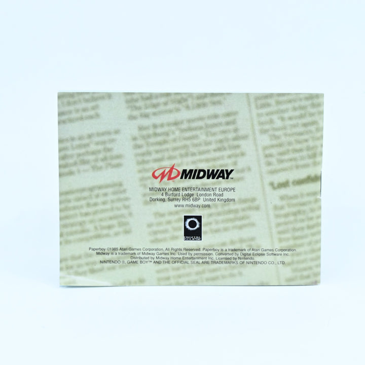 Paperboy - Nintendo Gameboy Color Boxed Game - PAL - FREE POST!